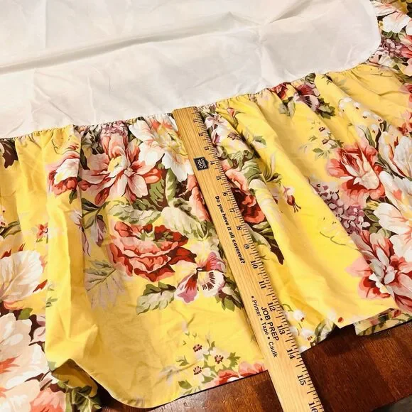 Vintage Ralph Lauren Home Sophie Brooke Twin Fitted Sheet Bed Skirt 2 Shams